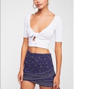 Vintage Free People Bandana Skirt